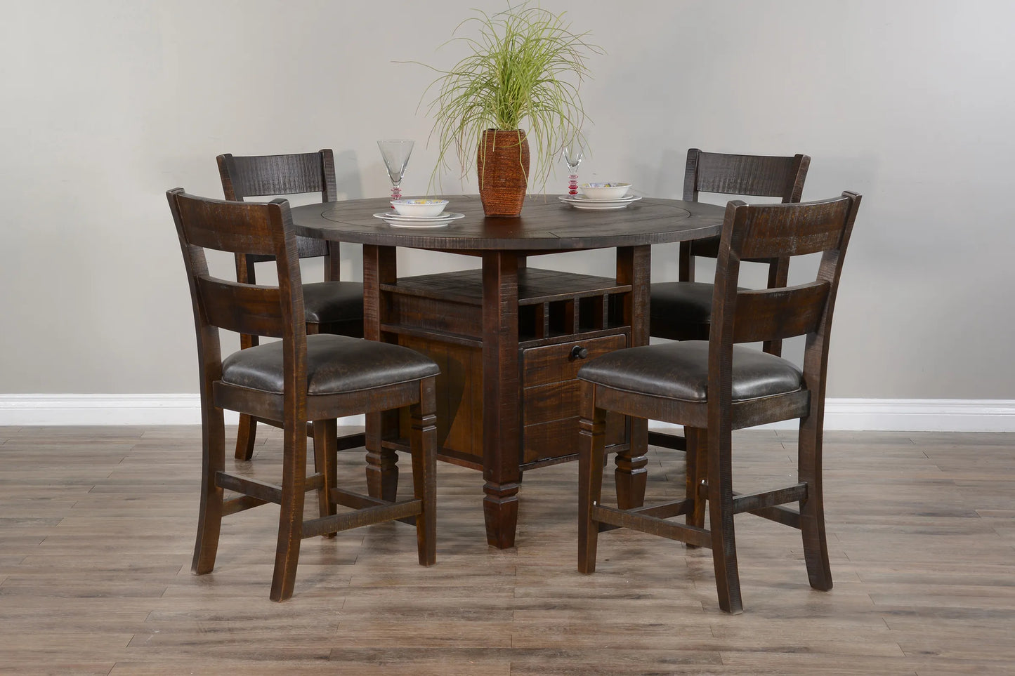 Homestead Pub Seat - 24”H Ladderback Barstool