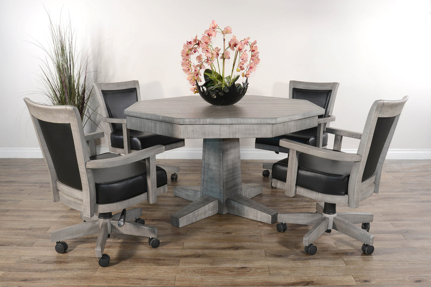 Empire USA Blaze Poker Table - Weathered Grey Finish