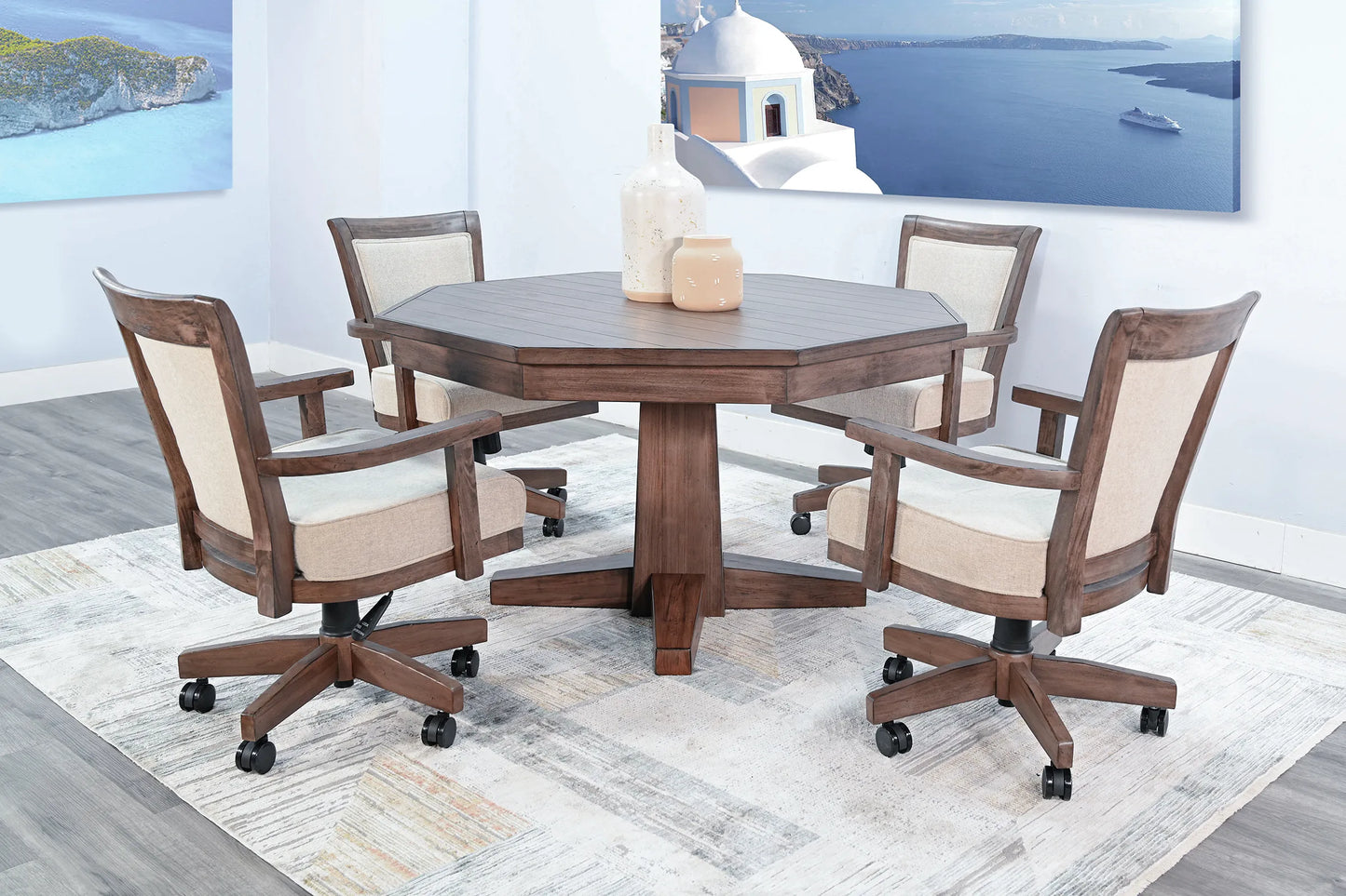Empire USA Blaze Poker Table - Alpine Grey Finish