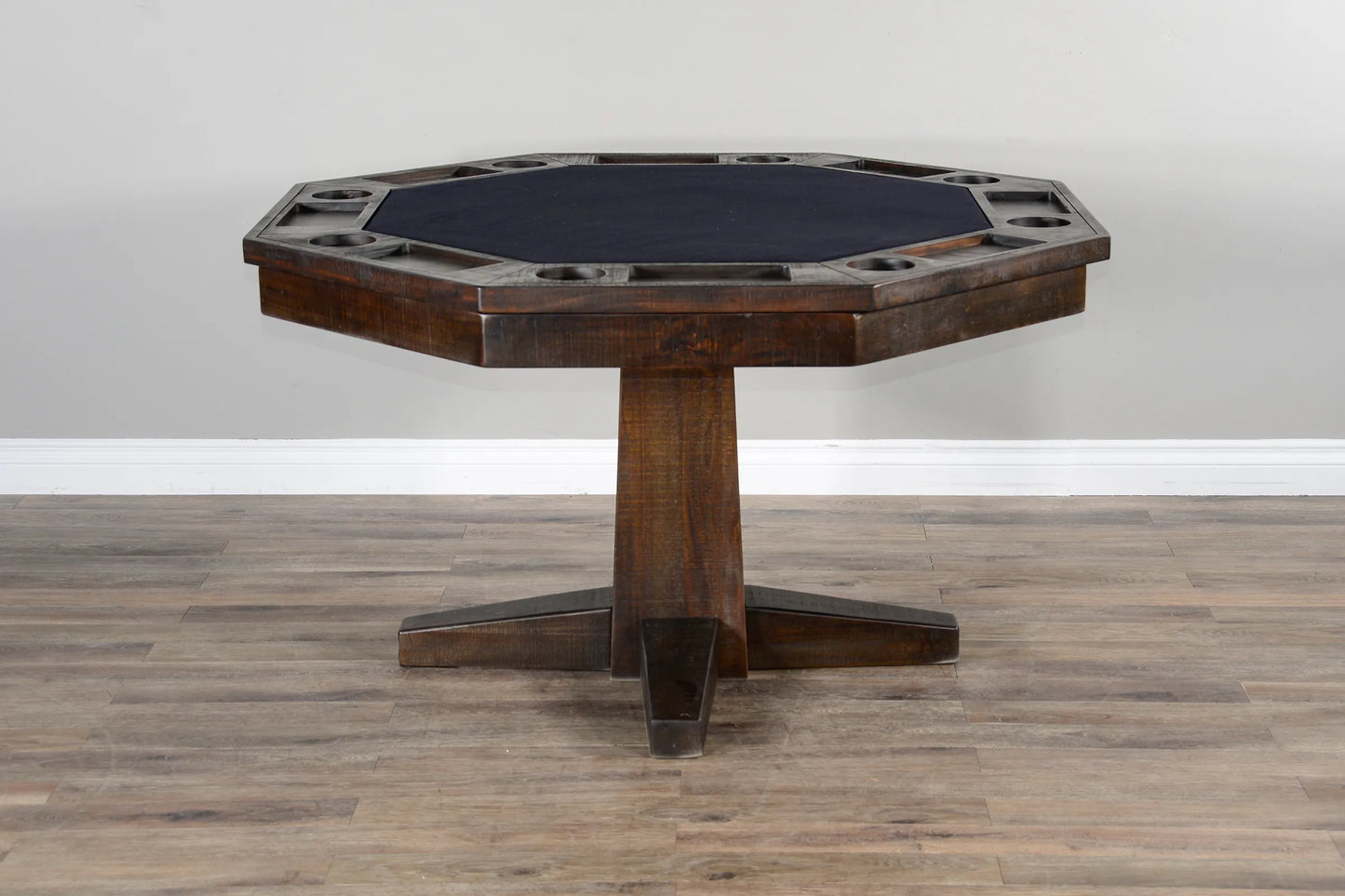Empire USA Blaze Poker Table - Smokehouse Finish