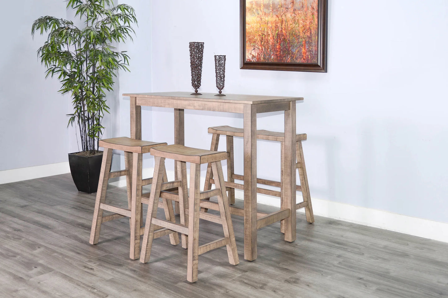 Beach Pebble 30"H Saddle Seat Stool