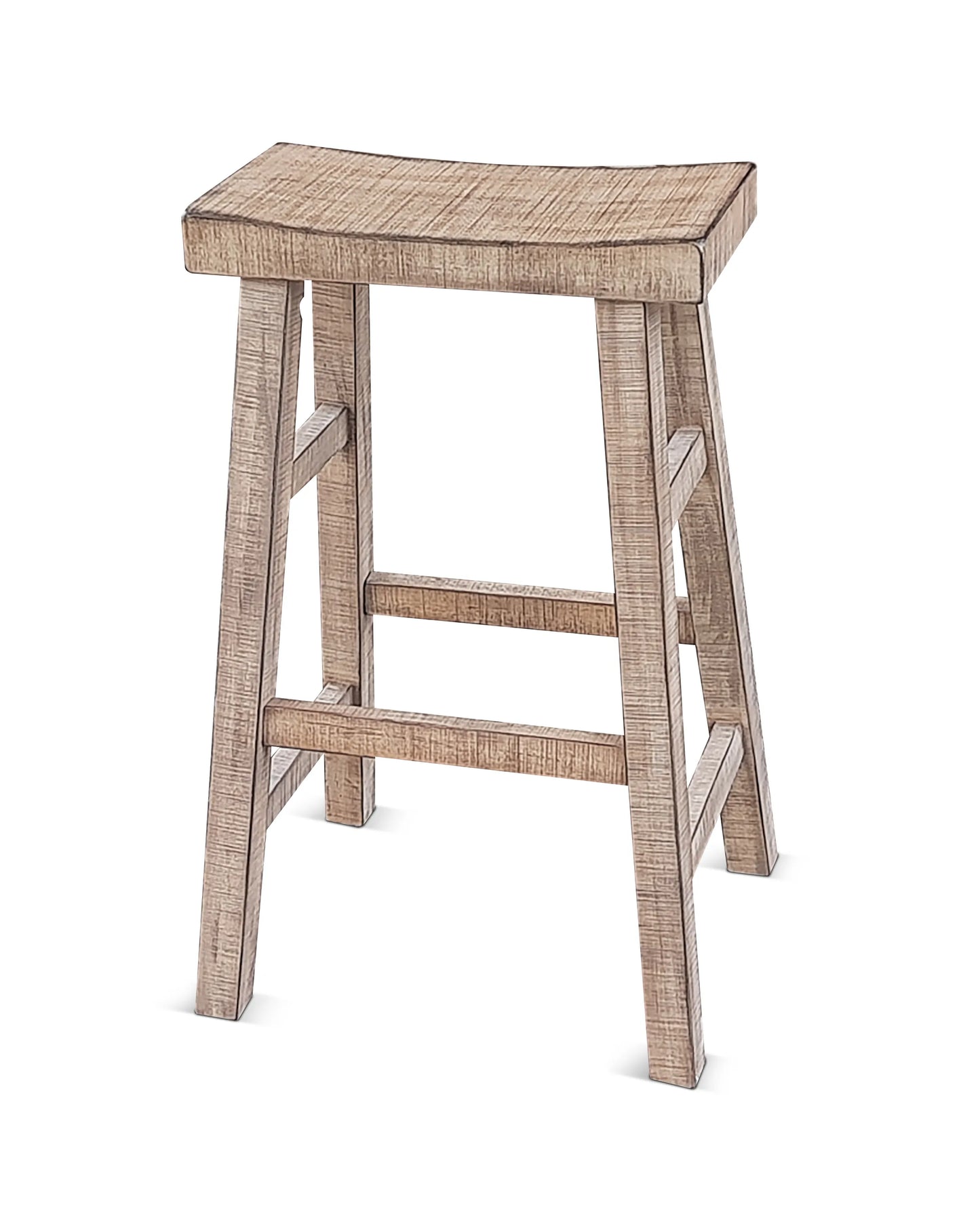 Beach Pebble 30"H Saddle Seat Stool