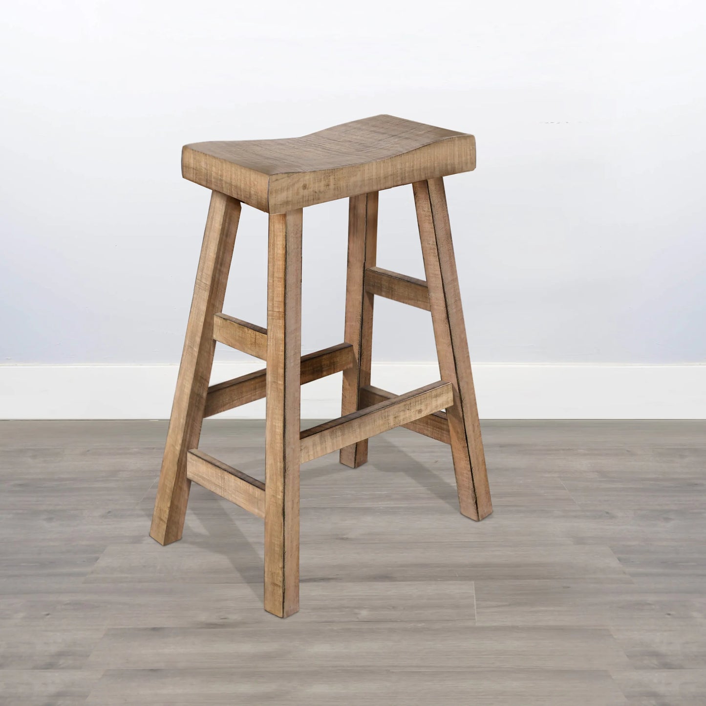 Beach Pebble 30"H Saddle Seat Stool