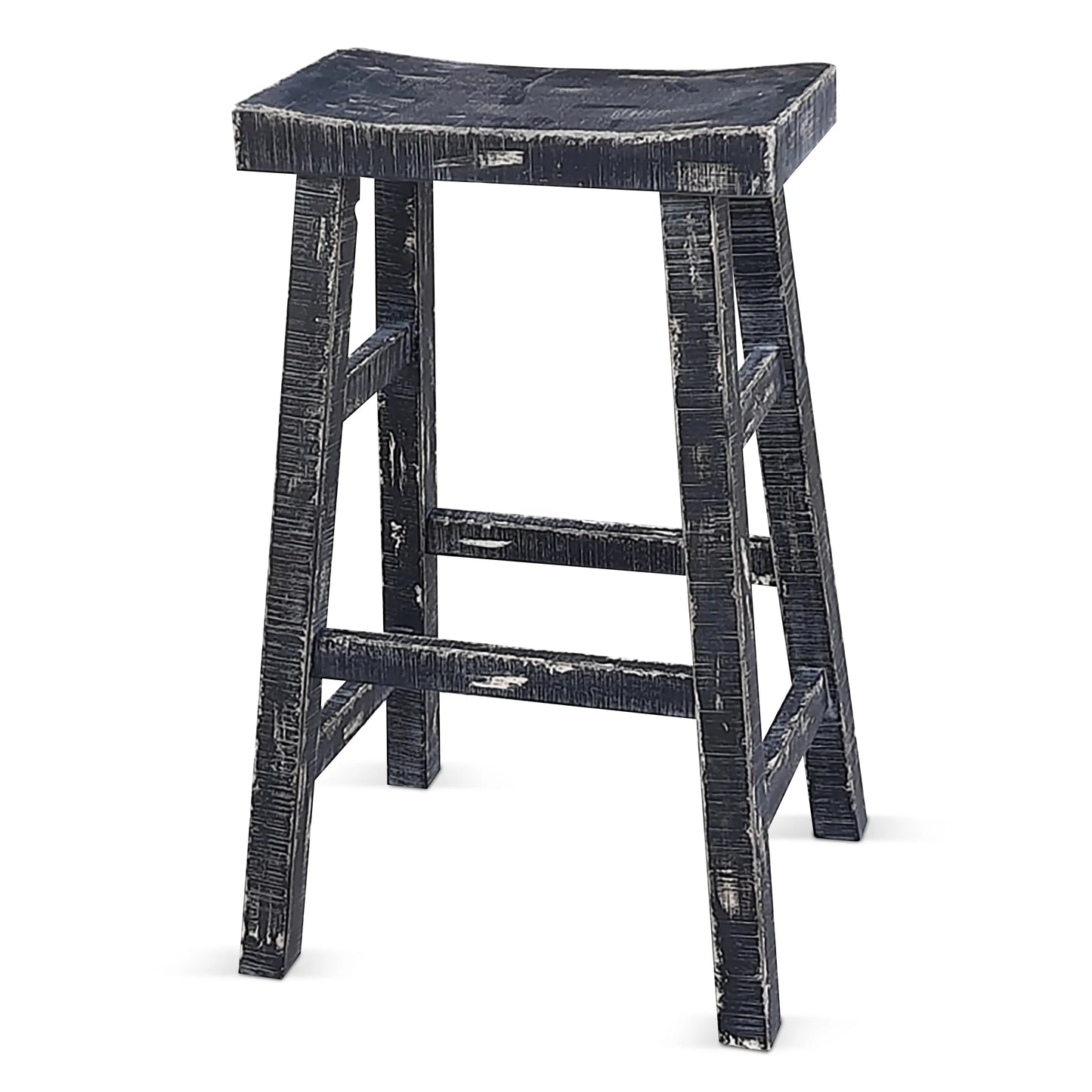 Black Sand 30"H Saddle Seat Stool