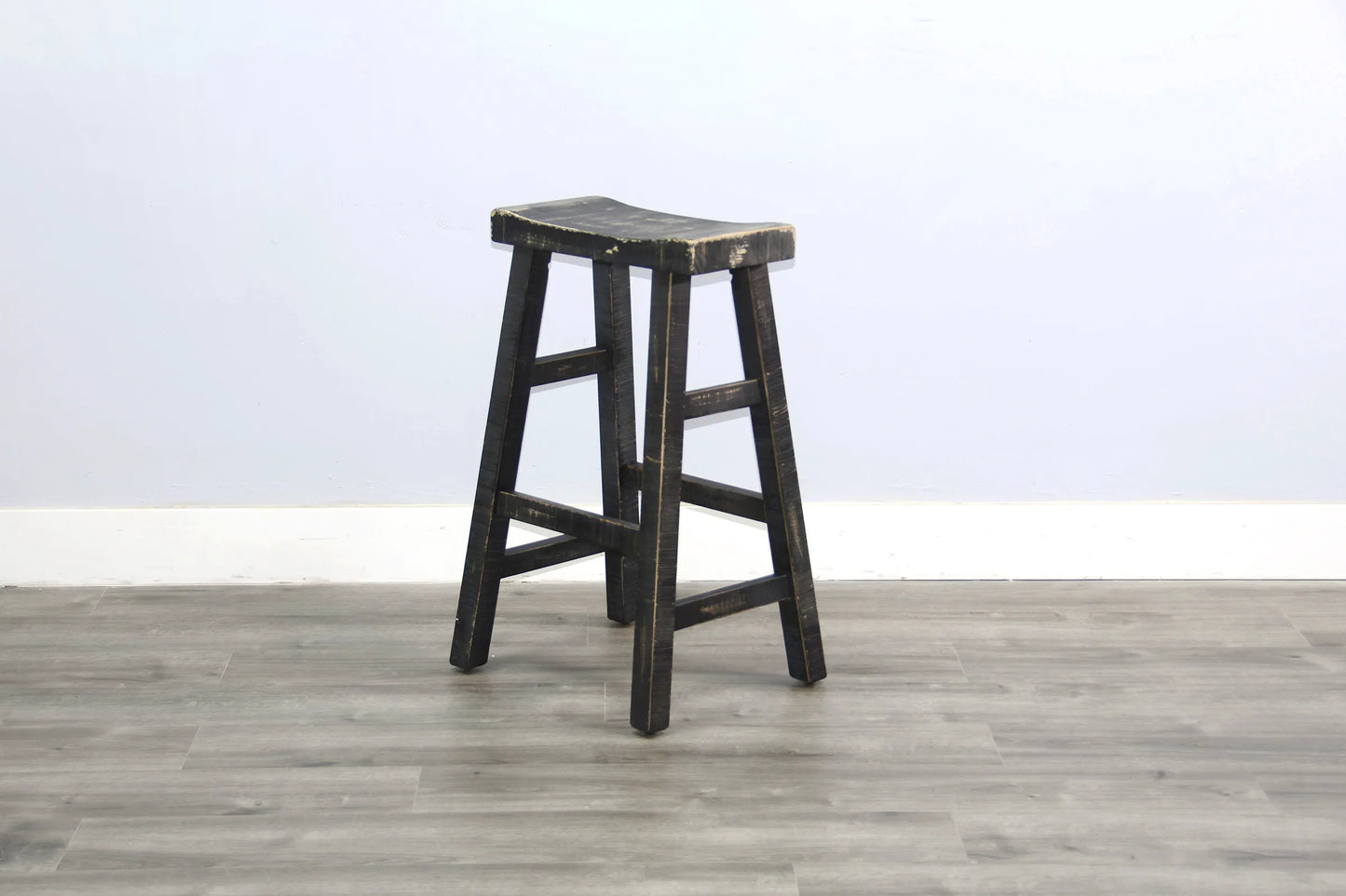 Black Sand 30"H Saddle Seat Stool