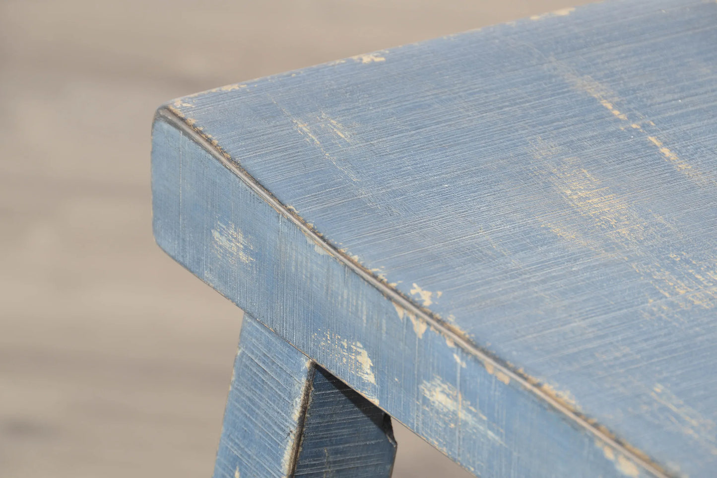 Ocean Blue 30"H Saddle Seat Stool - Wood Seat