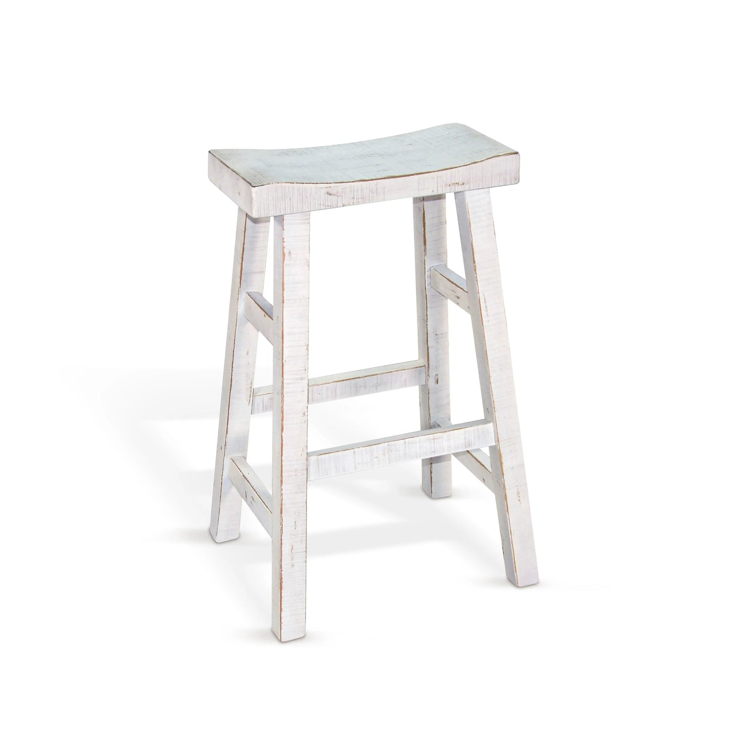 White Sand 30"H Saddle Seat Stool