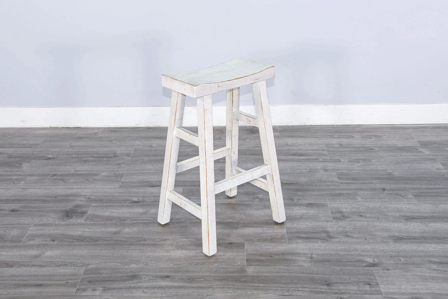 White Sand 30"H Saddle Seat Stool