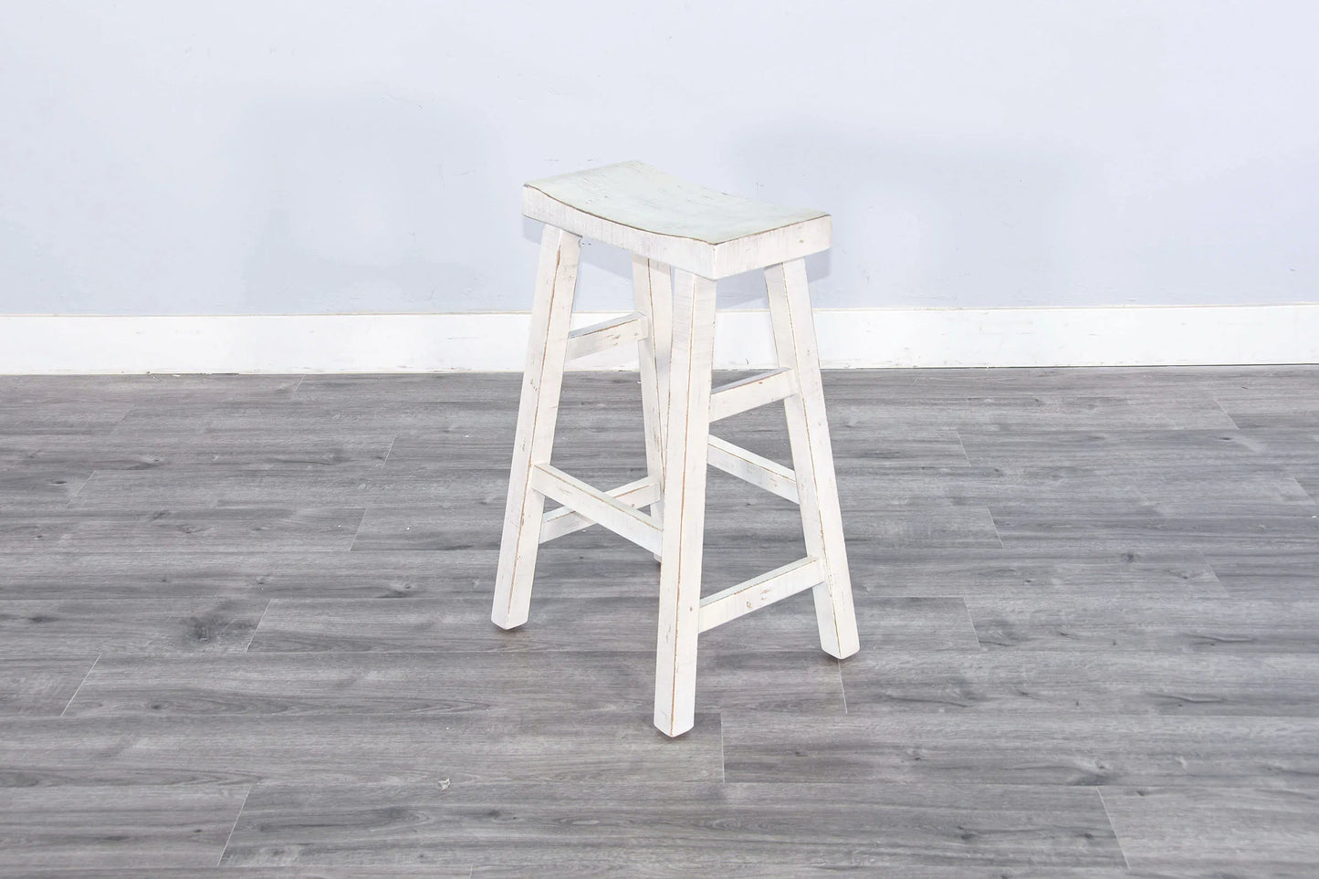 White Sand 30"H Saddle Seat Stool