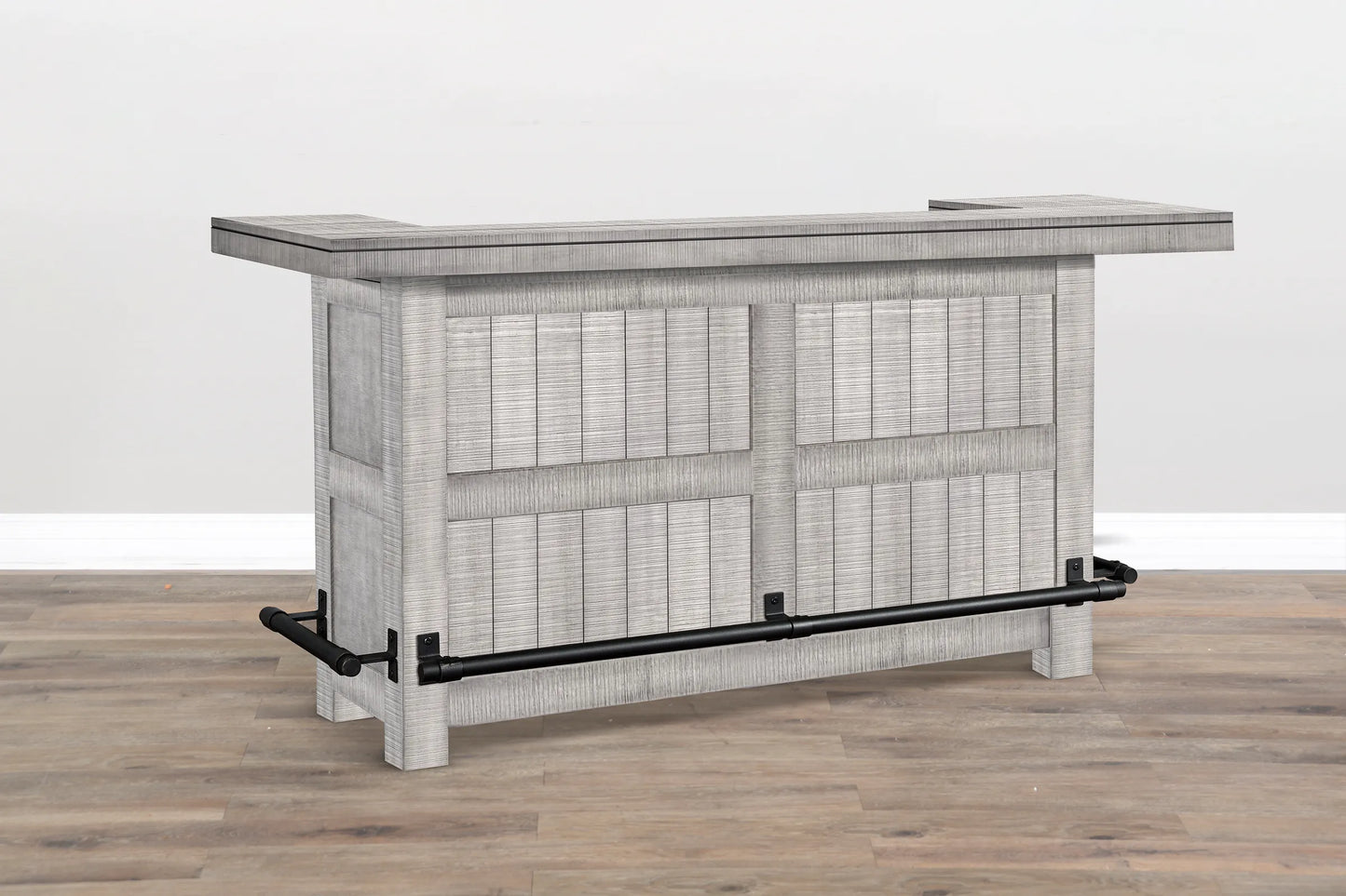 Alpine 80” Home Bar - Alpine Grey finish