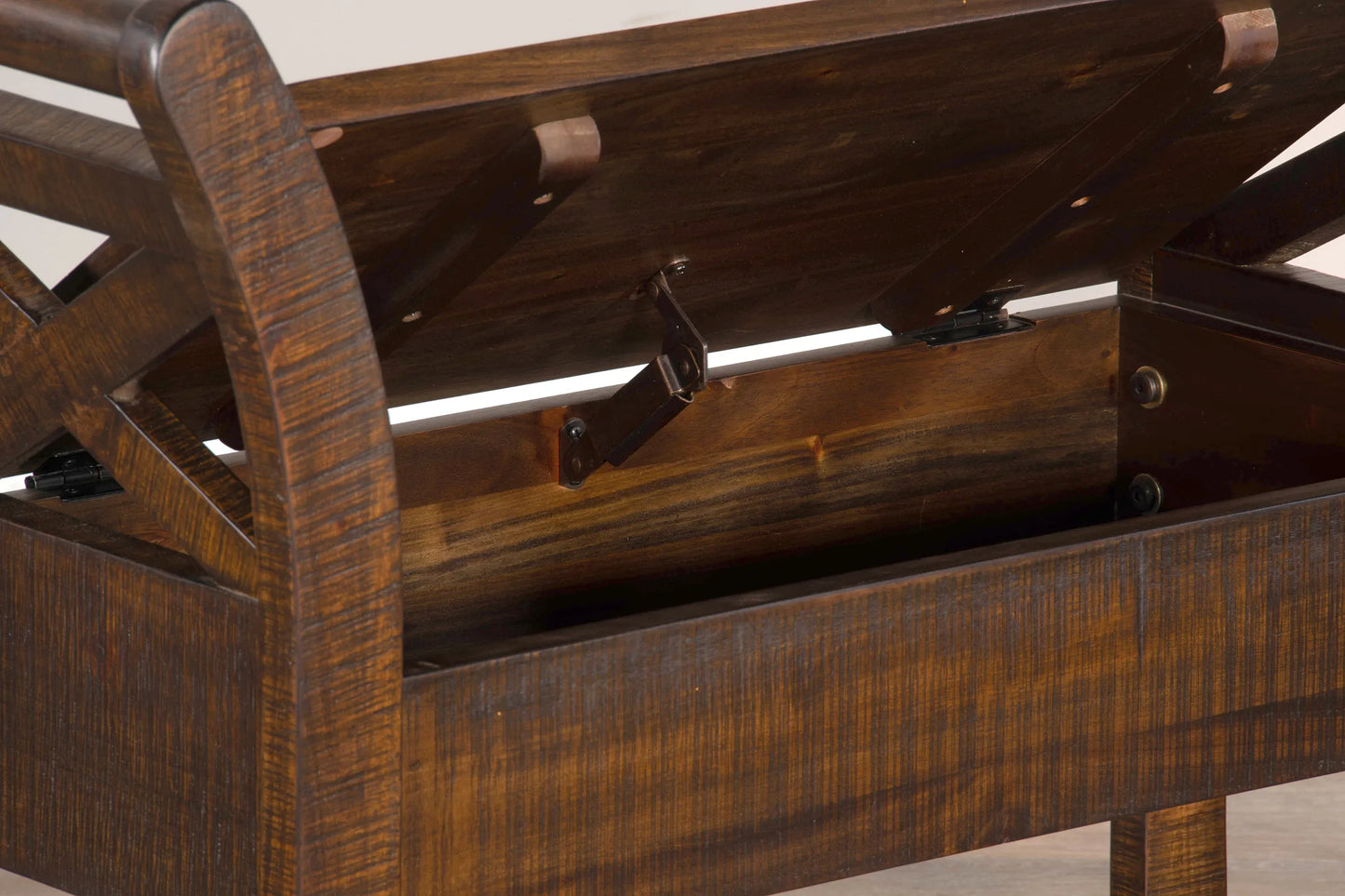 Accent Bench with Storage - Tobacco Leaf finish