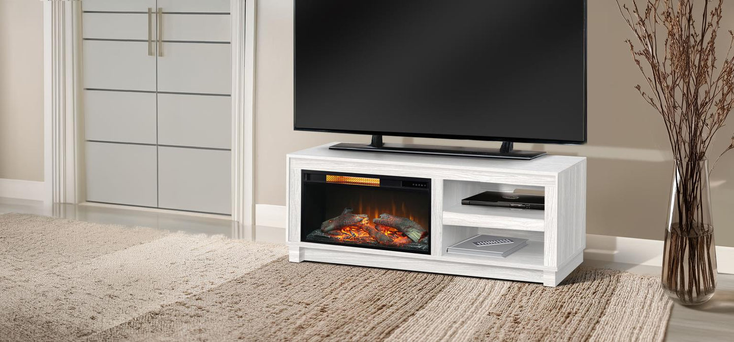 3501WOM Media Console Rustic TV Stand White (56-inch, Not Contain Fireplace, W/28'' Fireplace Option 2001B-28W&C) 成功 活跃