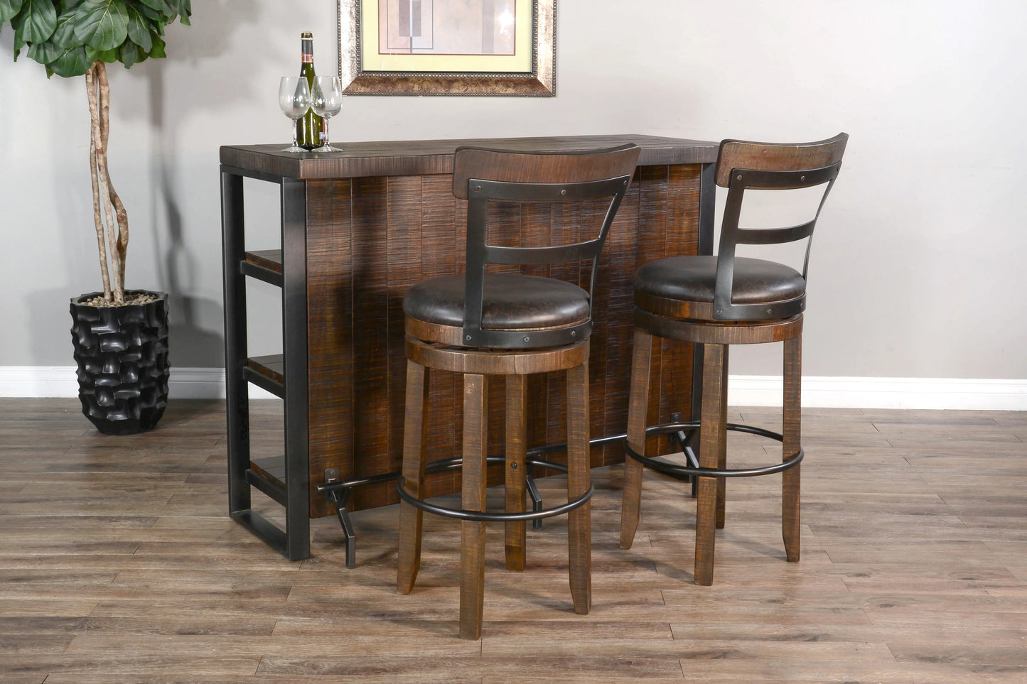 55” Homestead Bar - Tobacco Leaf finish