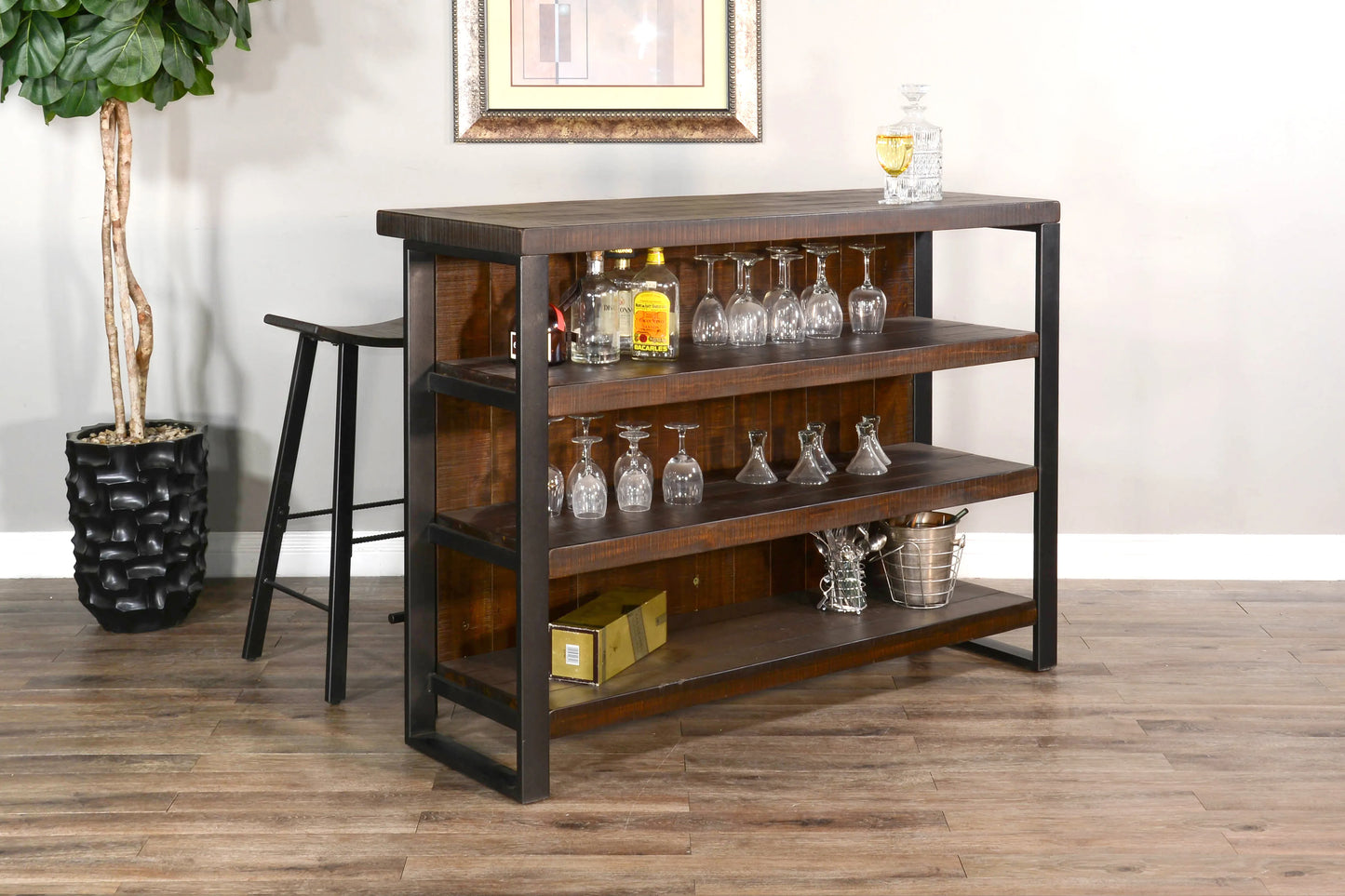 55” Homestead Bar - Tobacco Leaf finish