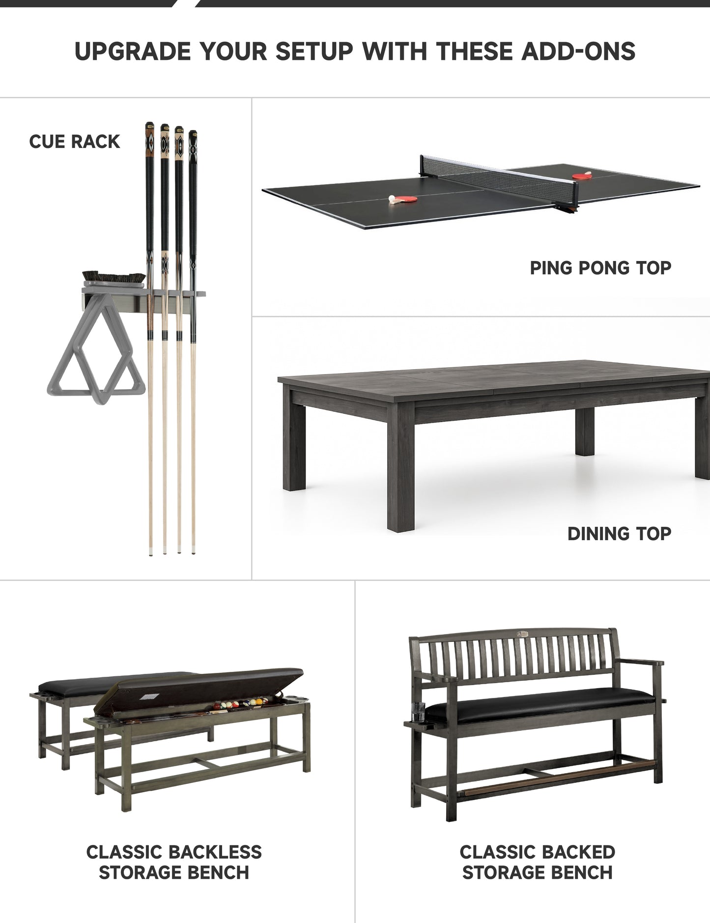 Baylor Ⅱ Slate Pool Table - Shade Finish