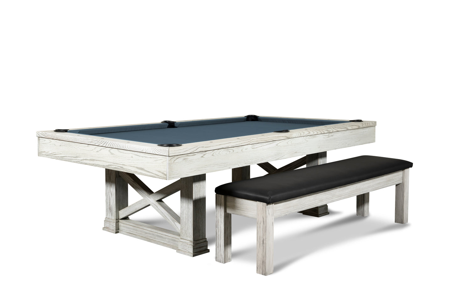 Agriturismo Slate Pool Table - White wash Finish