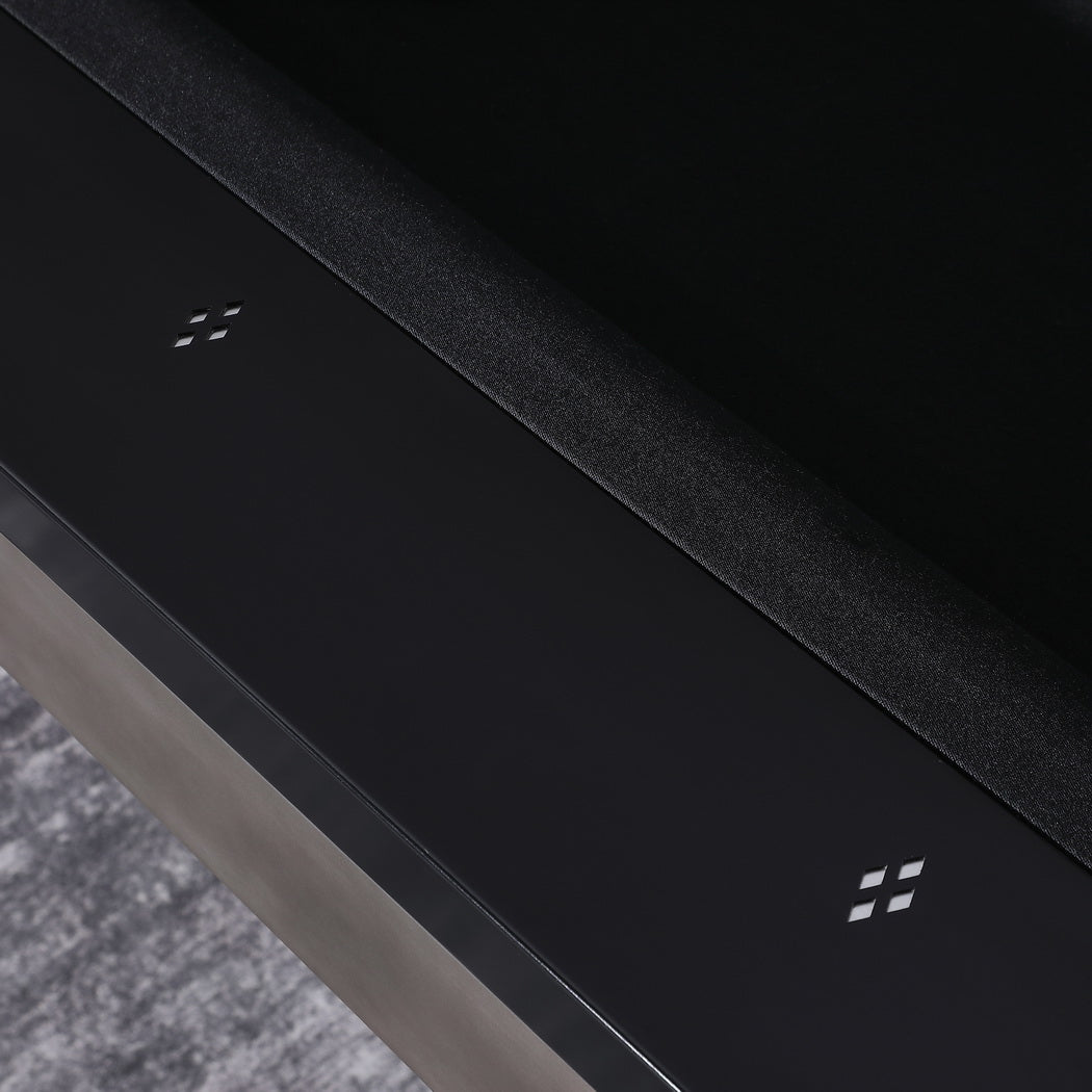 Axton Steel Pool Table - Gunmetal Grey,Black Onyx Finish