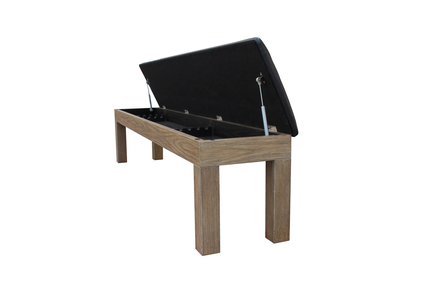 Storage Bench (Cue Rack + Seating Combo) - Wood Finish (4 colors)