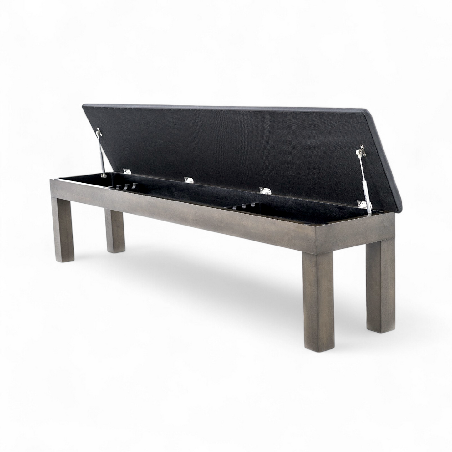 Storage Bench (Cue Rack + Seating Combo) - Wood Finish (4 colors)