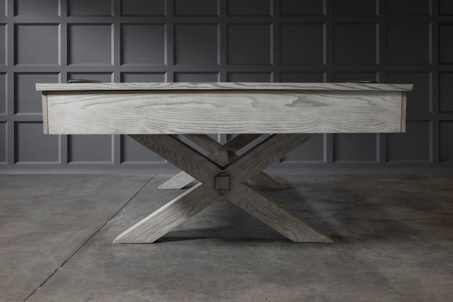 Manhattan Slate Pool Table - Whitewash Finish