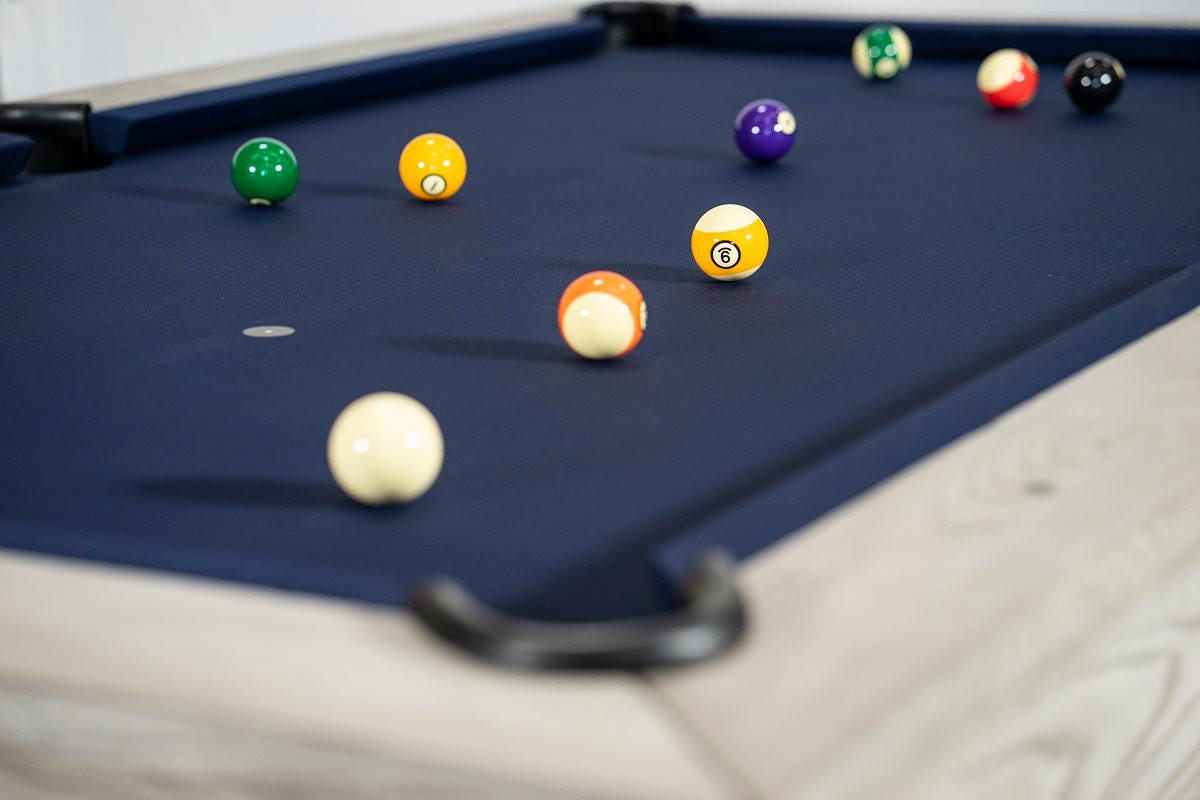 Manhattan Slate Pool Table - Whitewash Finish
