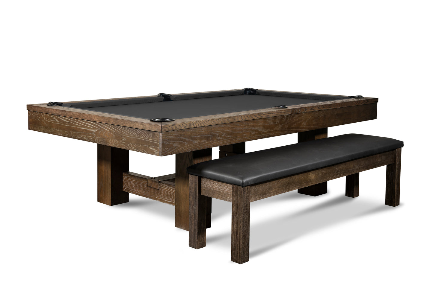 Dakota Slate Pool Table - Brownwash Finish