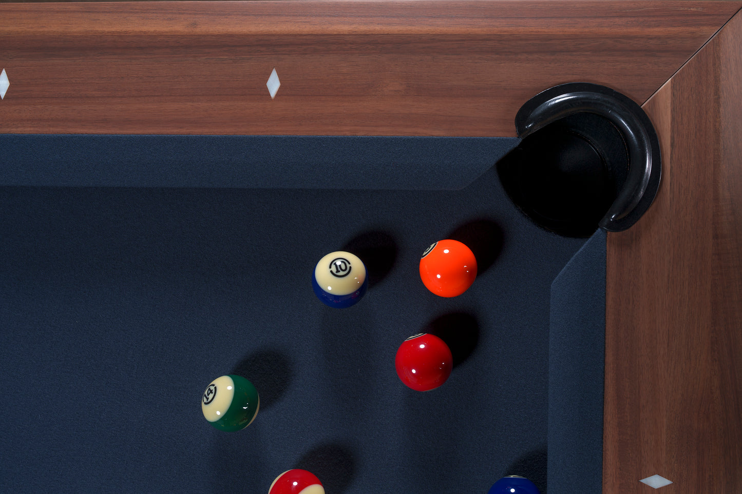 George Pool Table - Grey Walnut Finish