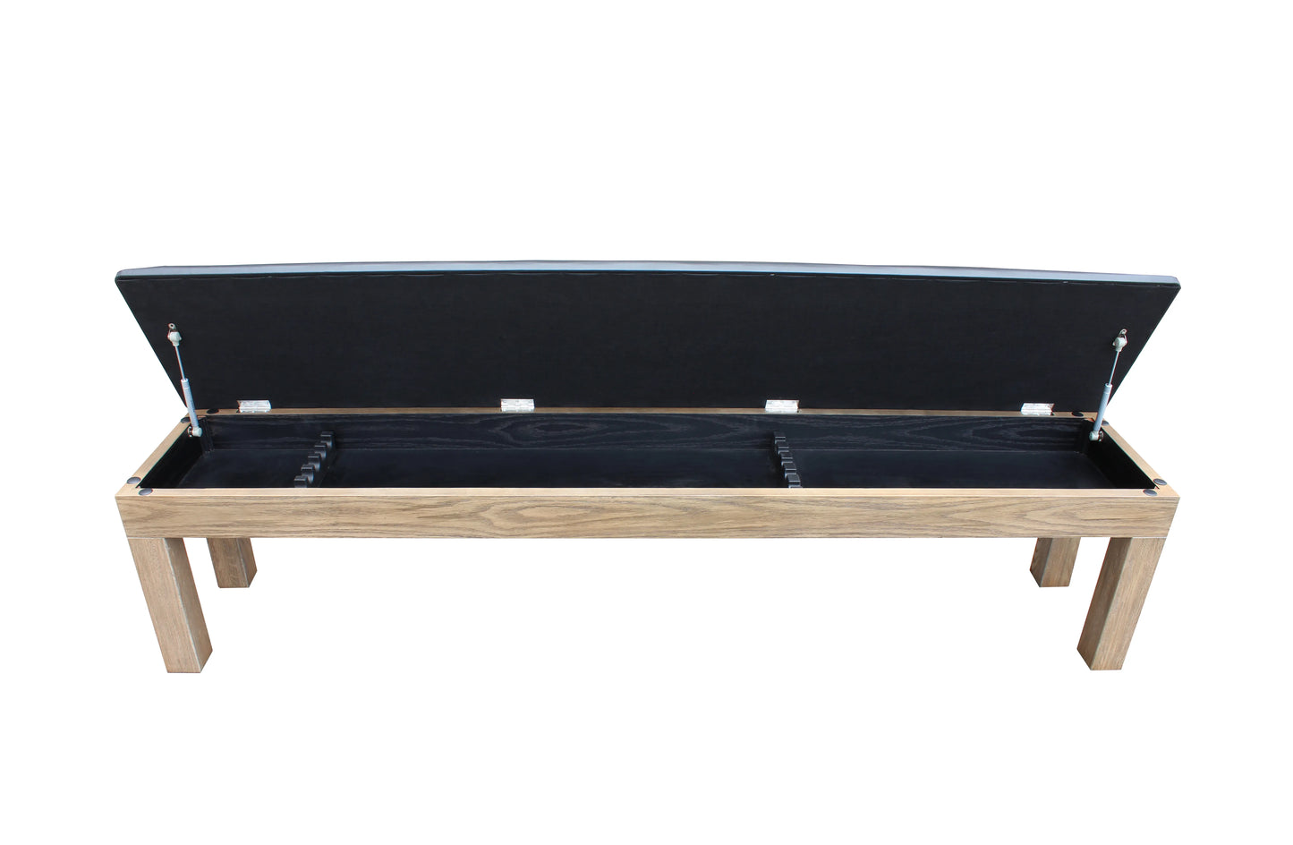 Storage Bench (Cue Rack + Seating Combo) - Wood Finish (4 colors)