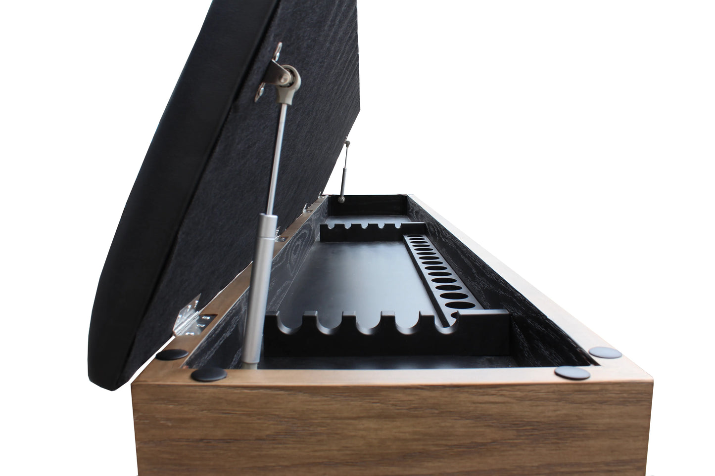 Storage Bench (Cue Rack + Seating Combo) - Wood Finish (4 colors)