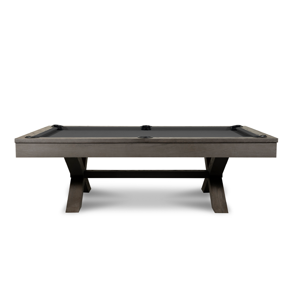 Manhattan Slate Pool Table - Charcoal Finish