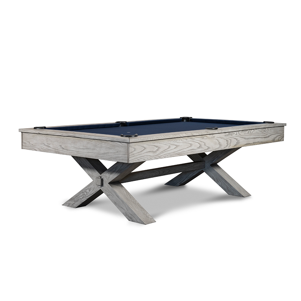 Manhattan Slate Pool Table - Whitewash Finish