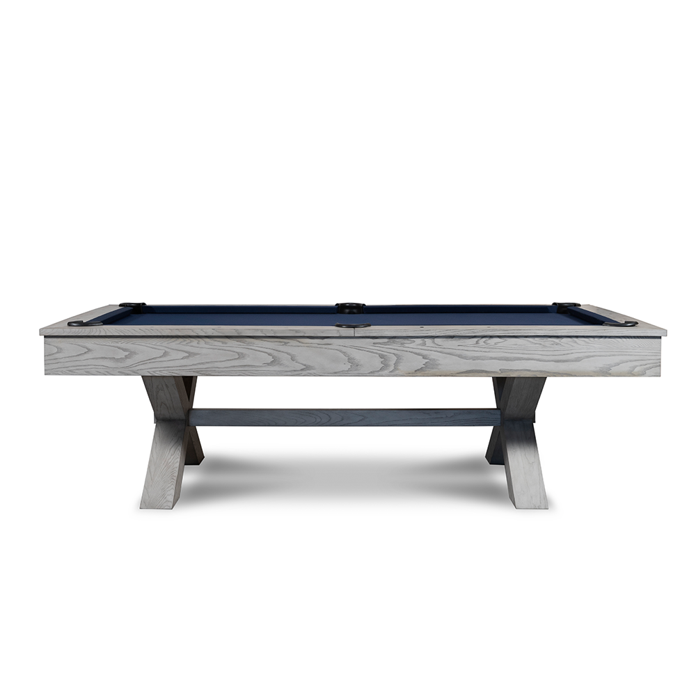 Manhattan Slate Pool Table - Whitewash Finish