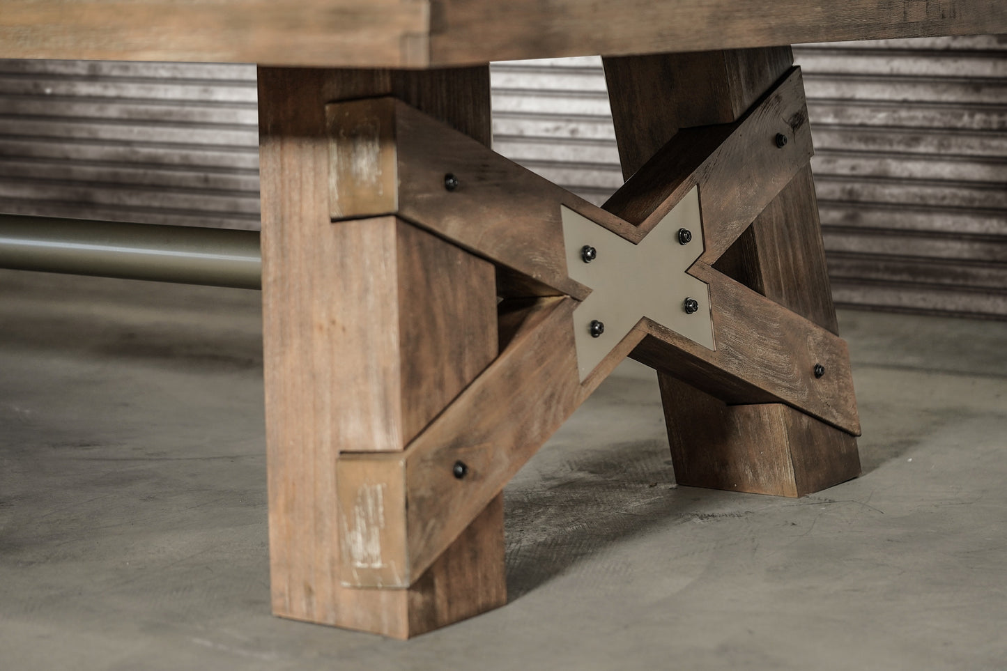 Georgia Slate Pool Table - Weathered Natural Finish