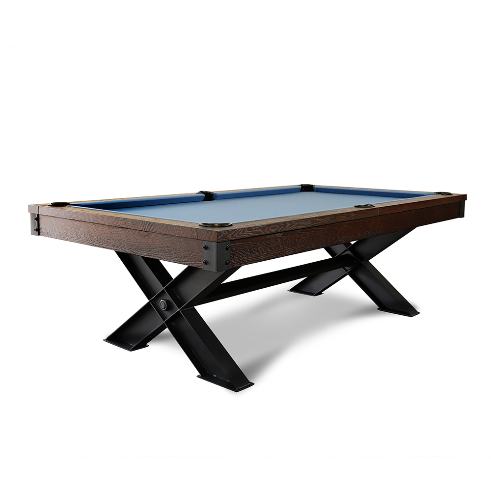 Portland Slate Pool Table - Antique Brown Finish
