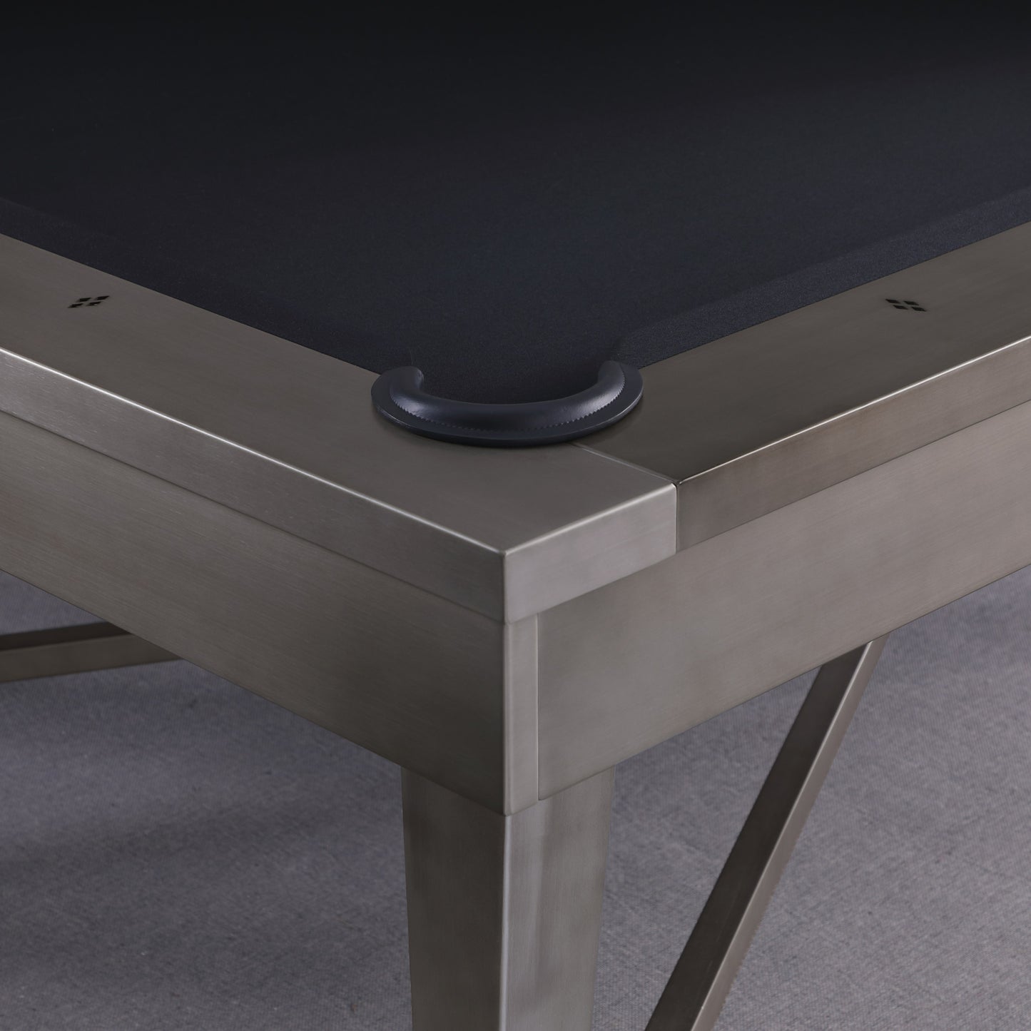 Saxon Steel Slate Pool Table - Gunmetal Grey Finish