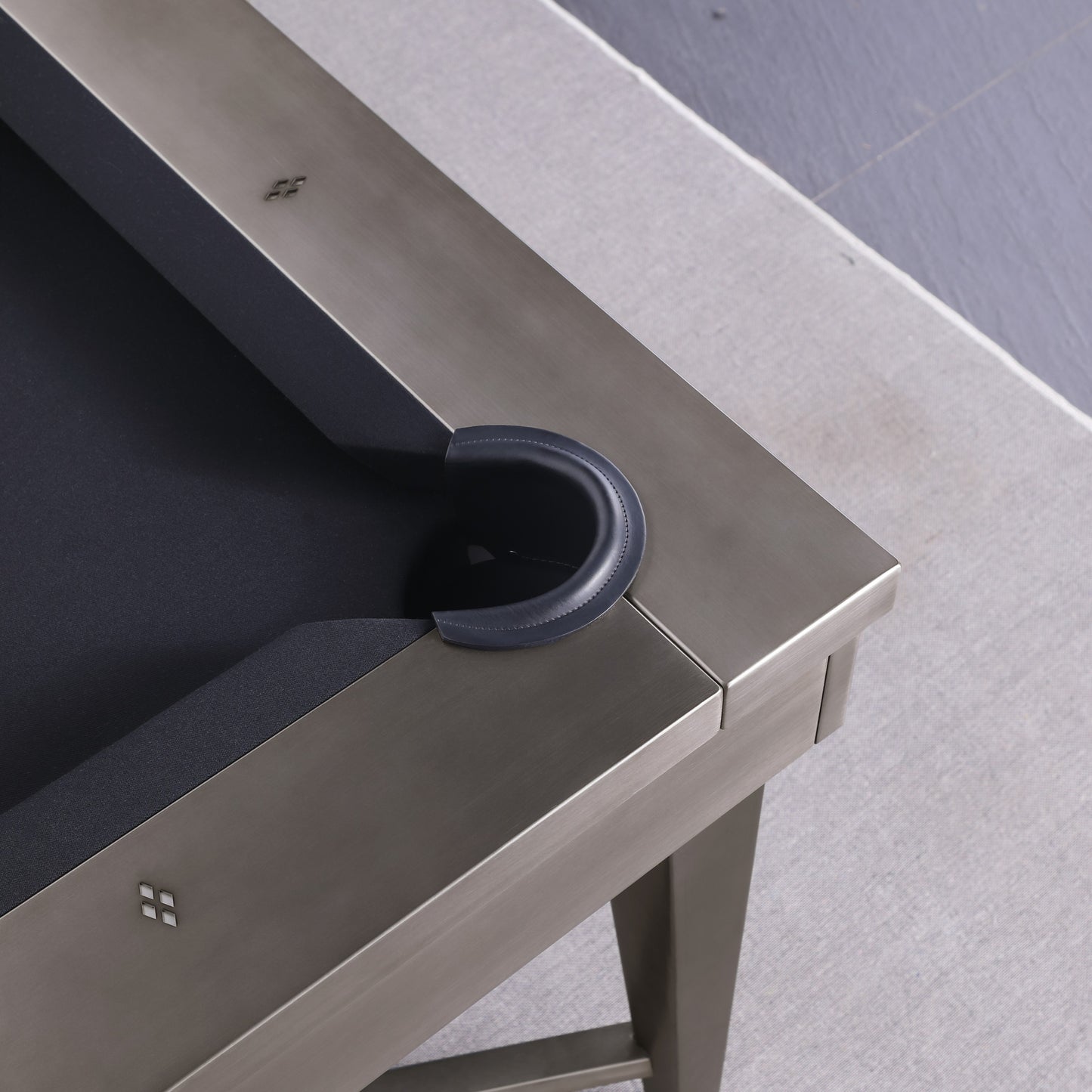 Saxon Steel Slate Pool Table - Gunmetal Grey Finish
