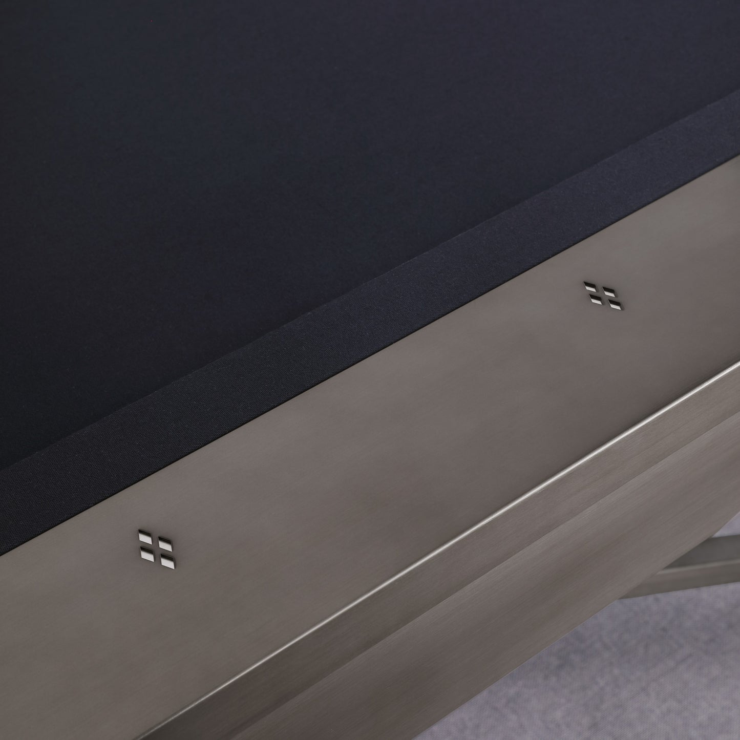 Saxon Steel Slate Pool Table - Gunmetal Grey Finish