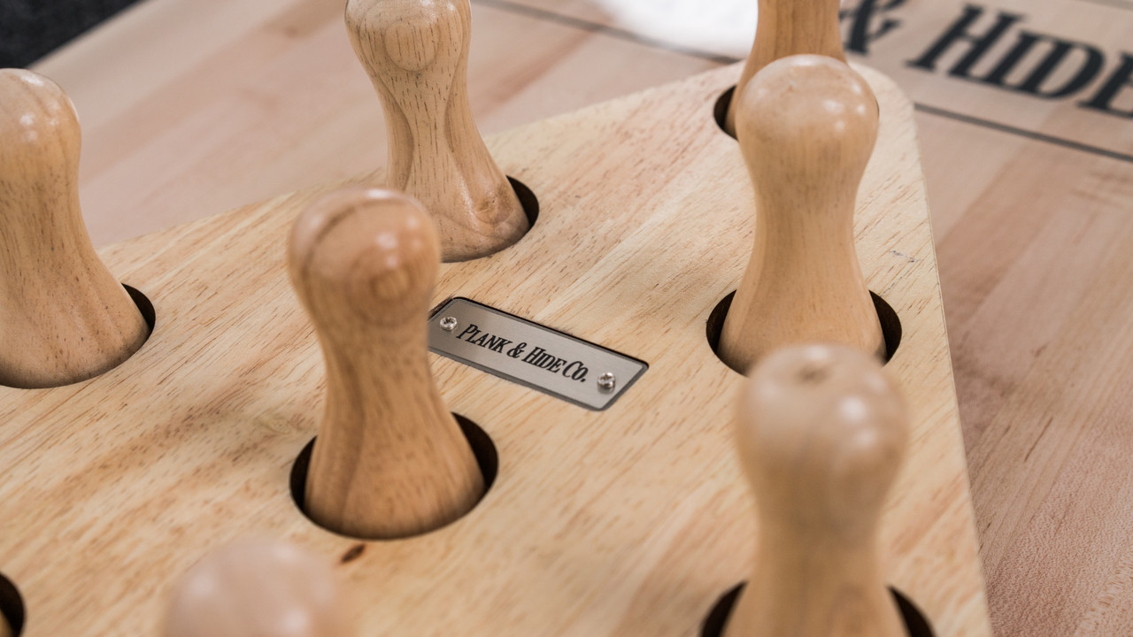 Plank & Hide - Shuffleboard Bowling Pin Set