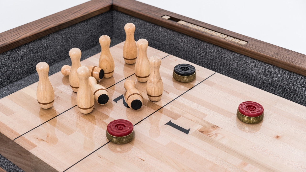Plank & Hide - Shuffleboard Bowling Pin Set