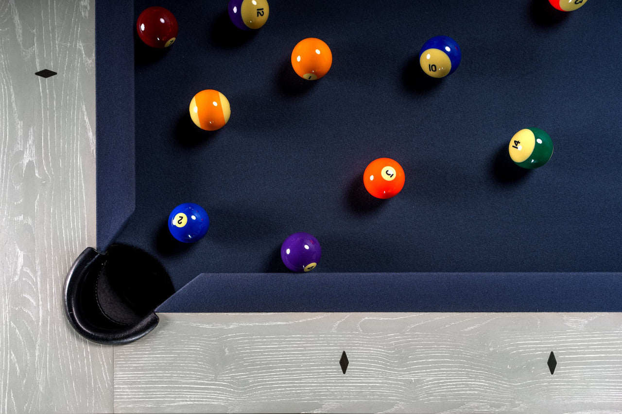 Vancouver Slate Pool Table - White Wash Finish