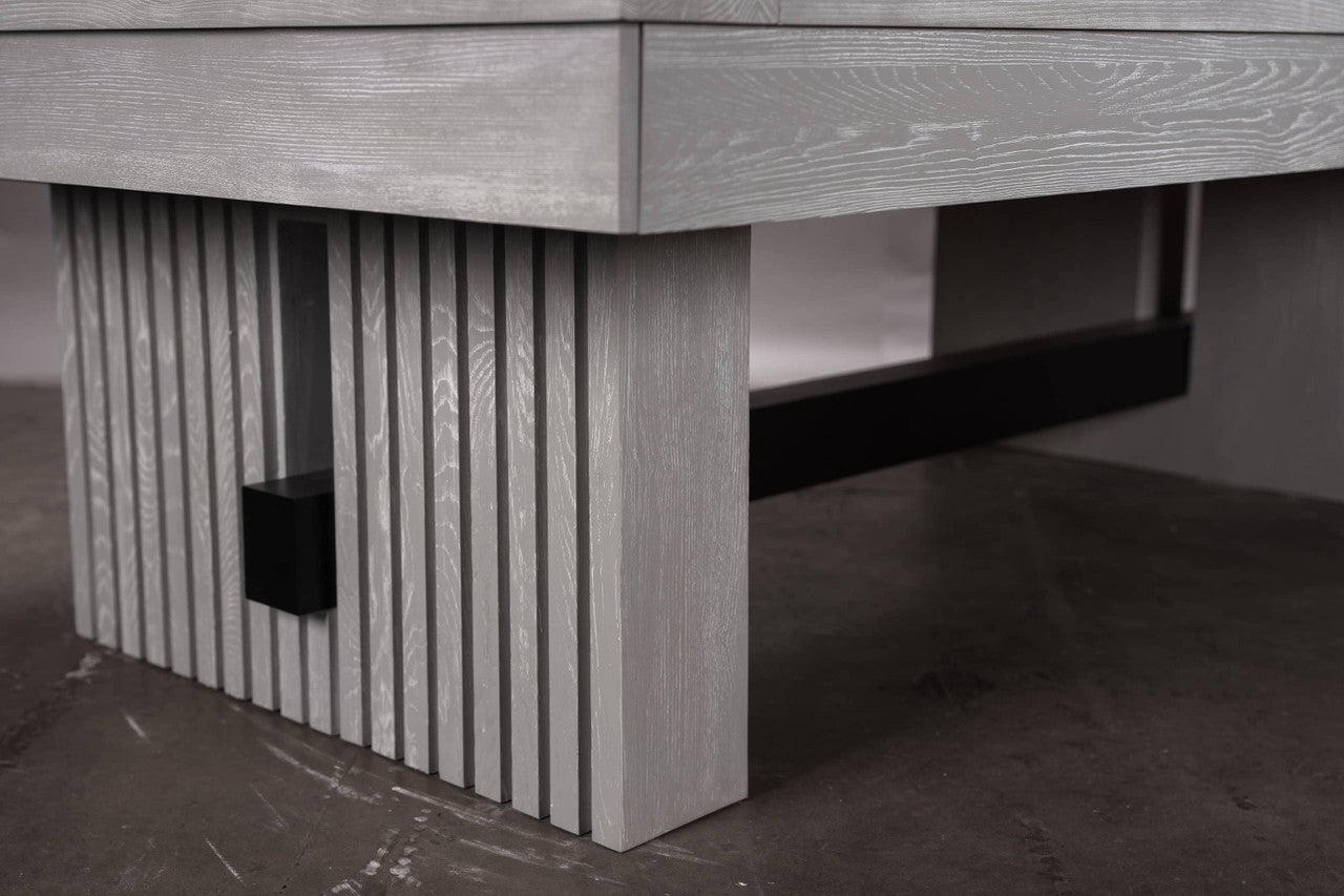 Vancouver Slate Pool Table - White Wash Finish