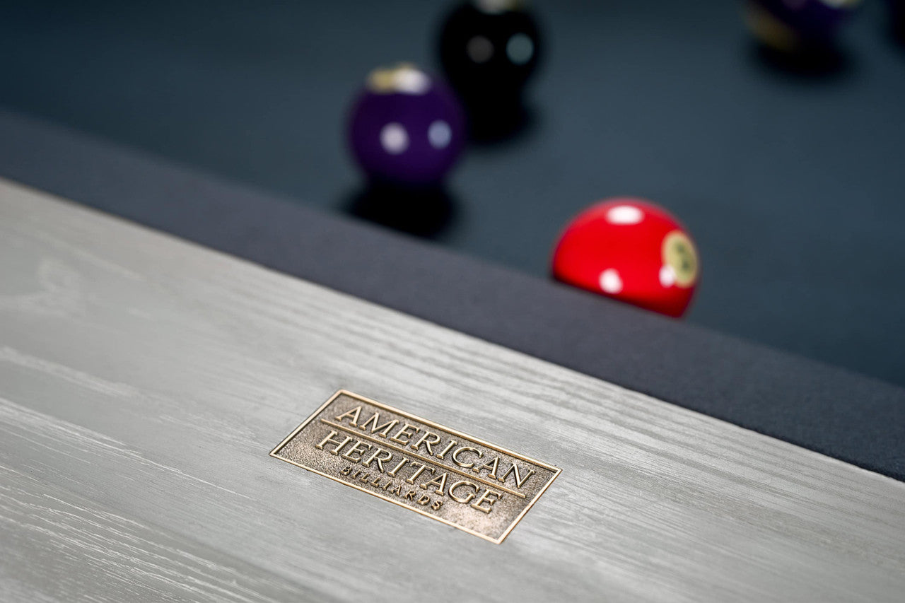 Vancouver Slate Pool Table - White Wash Finish