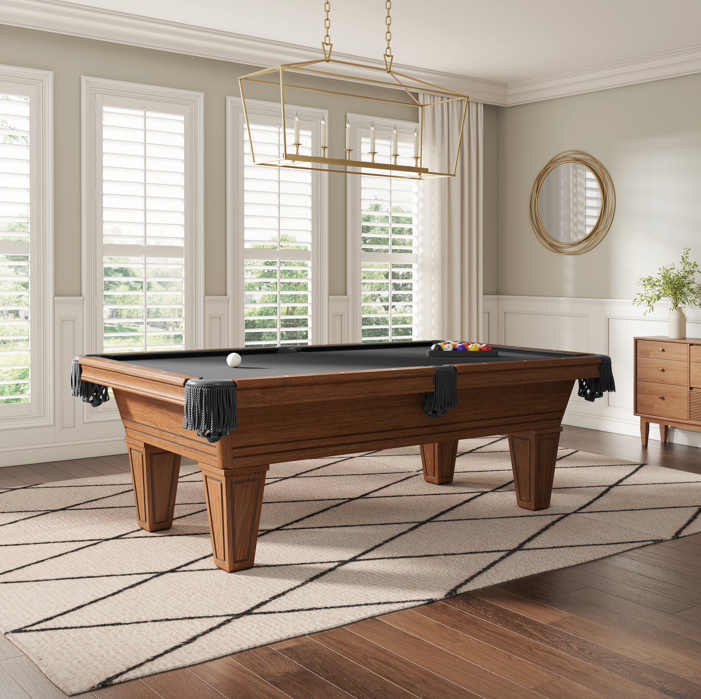 Carrigan Wood Pool Table - Navajo Finish