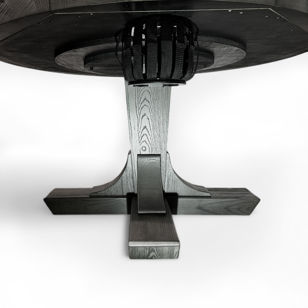 Kai - Poker Table, Bumper Pool Table, Dining Table 3 in 1 - Greyson grey Finish