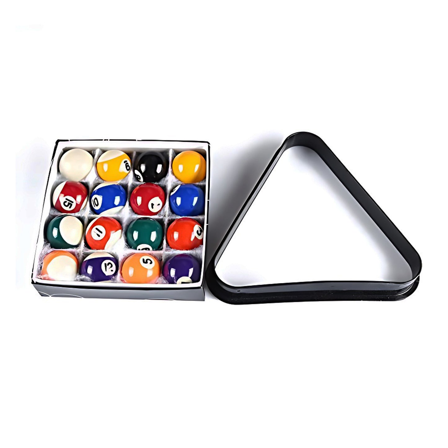 Empire USA Mini Pool Balls Set (1.5 in) w/ Triangle Rack
