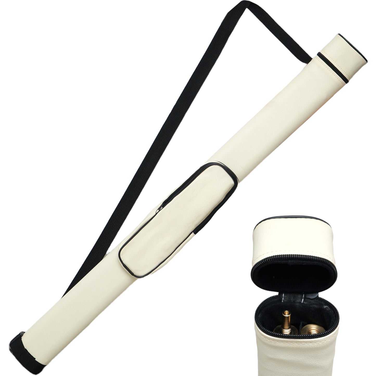 Empire USA - Billiard Pool Cue Hard Case, Holder for 1/2 Cue