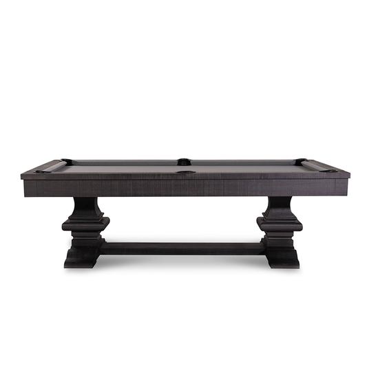 Beaumont Wool Pool Table - Distressed Black Finish