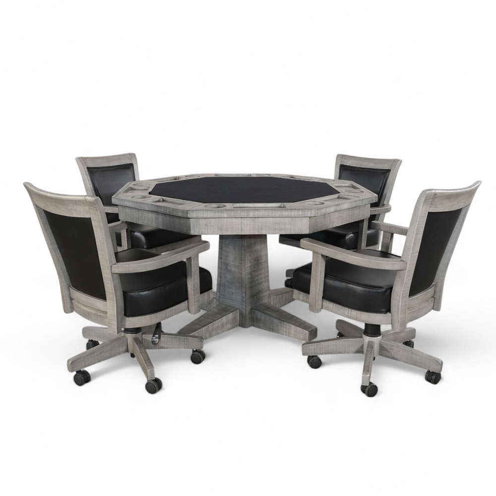 Empire USA Blaze Poker Table - Weathered Grey Finish