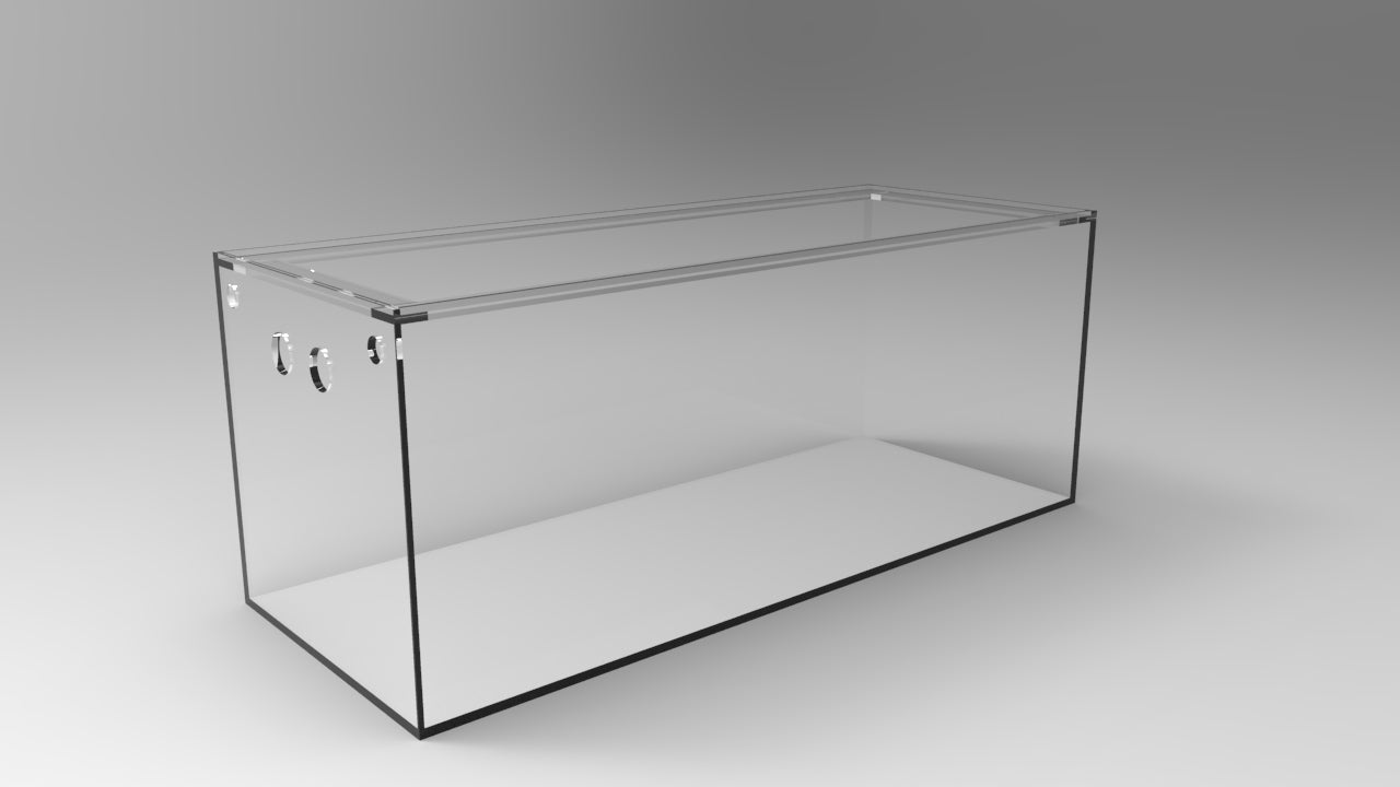150 Gallon Aquarium – Center Overflow / Shadow Overflow / Peninsula