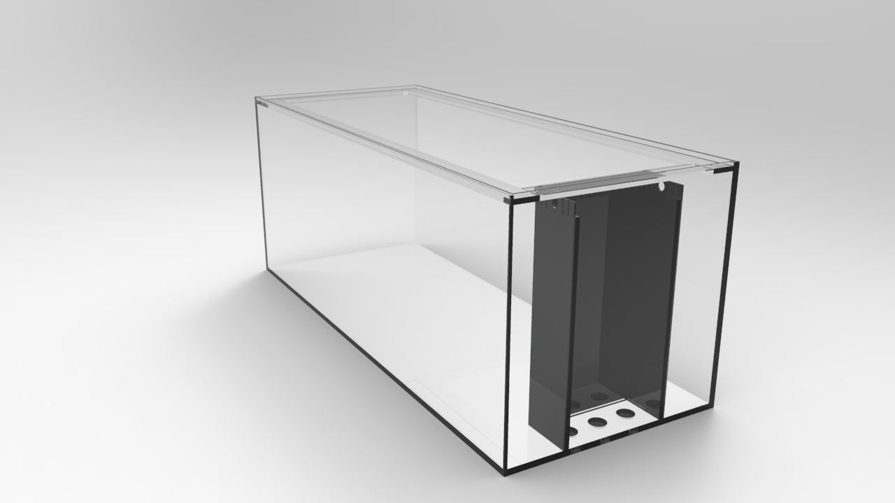 150 Gallon Aquarium – Center Overflow / Shadow Overflow / Peninsula